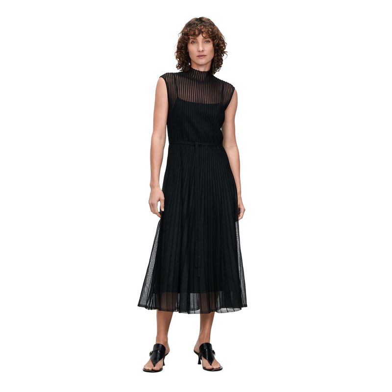 Veronika Maine Sheer Knit Flared Dress image number 0